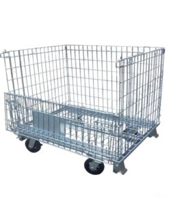 Lồng sắt có bánh xe cao su