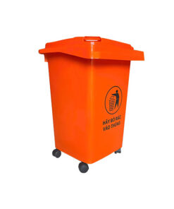TOÀN CẢNH - Thùng rác nhựa 60L màu cam 9