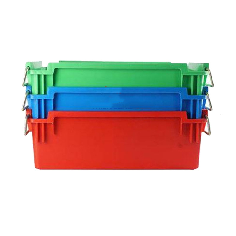 Thùng nhựa đặc A2 có quai sắt 4 Thùng nhựa đặc A2 có quai sắt