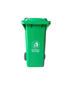 Thùng rác 120L màu xanh -12