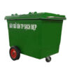 Xe thu gom rác 660 lít bánh nhỏ 3 Xe thu gom rác 660 lít bánh nhỏ