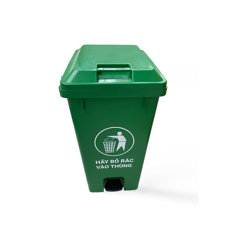 Thùng Rác 40L Dậm Chân Nắp Lật Lít dòng Thùng Rác Sinh Hoạt 1 thùng rác 40 lít dậm chân
